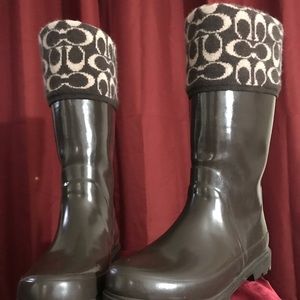 Coach rain boots